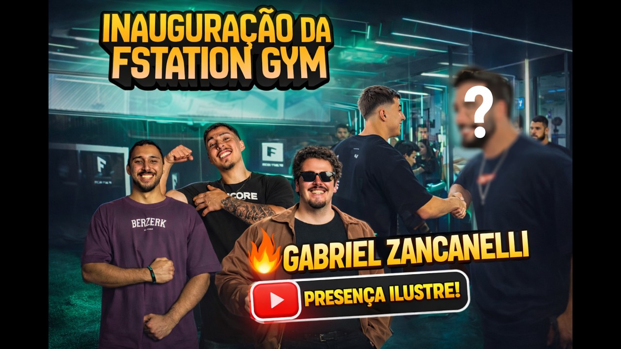 FOMOS NA INAUGURAÇÃO DE UMA ACADEMIA COM O ZANCANELLI !!!