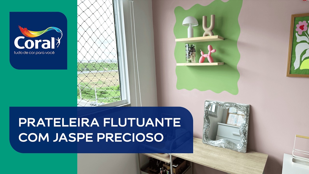 Transforme sua parede com uma pintura orgânica com Coral.