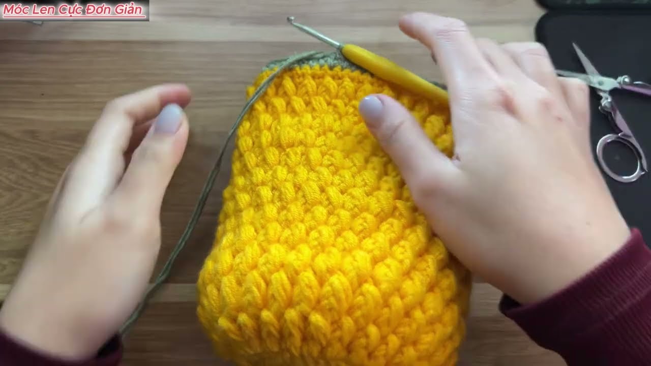 Hoàn Thiện Túi Trái Thơm Bằng Len 🍍 | Móc Phần Cuối Cực Dễ