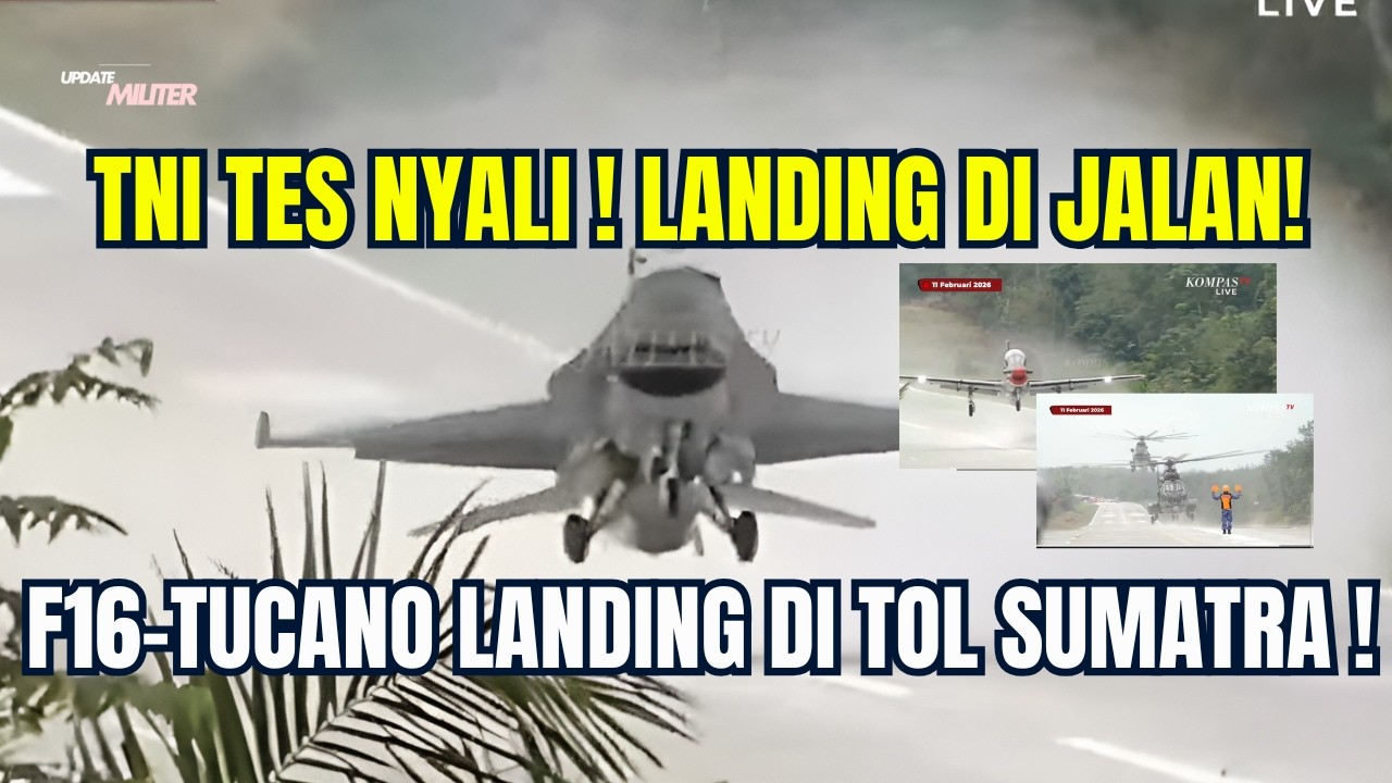 GEGER! F 16 TNI AU Mendarat di Jalan Tol — Indonesia Resmi Masuk Doktrin Perang Modern
