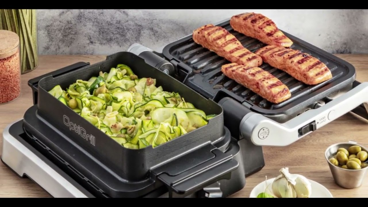 Tefal OptiGrill 4-en-1 Grill intelligent, Barbecue, Four, Repas complet,