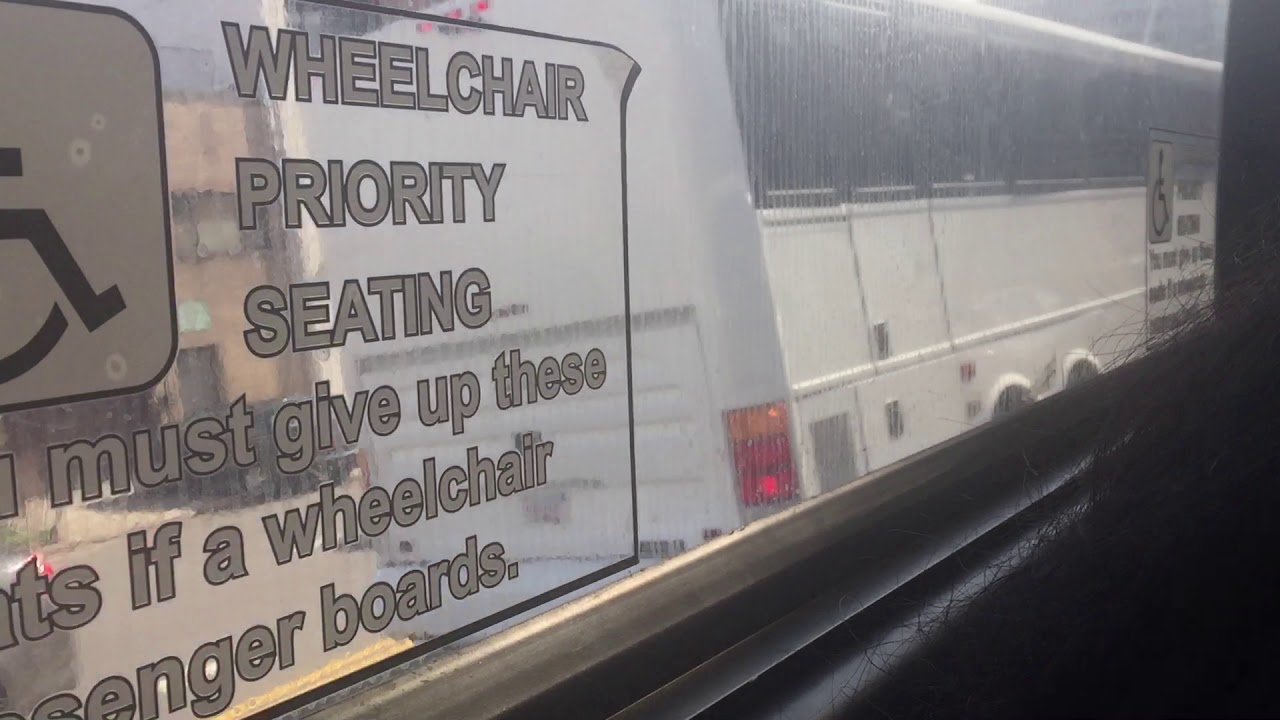 On board a 1999 Novabus RTS on the G Train Shuttle.