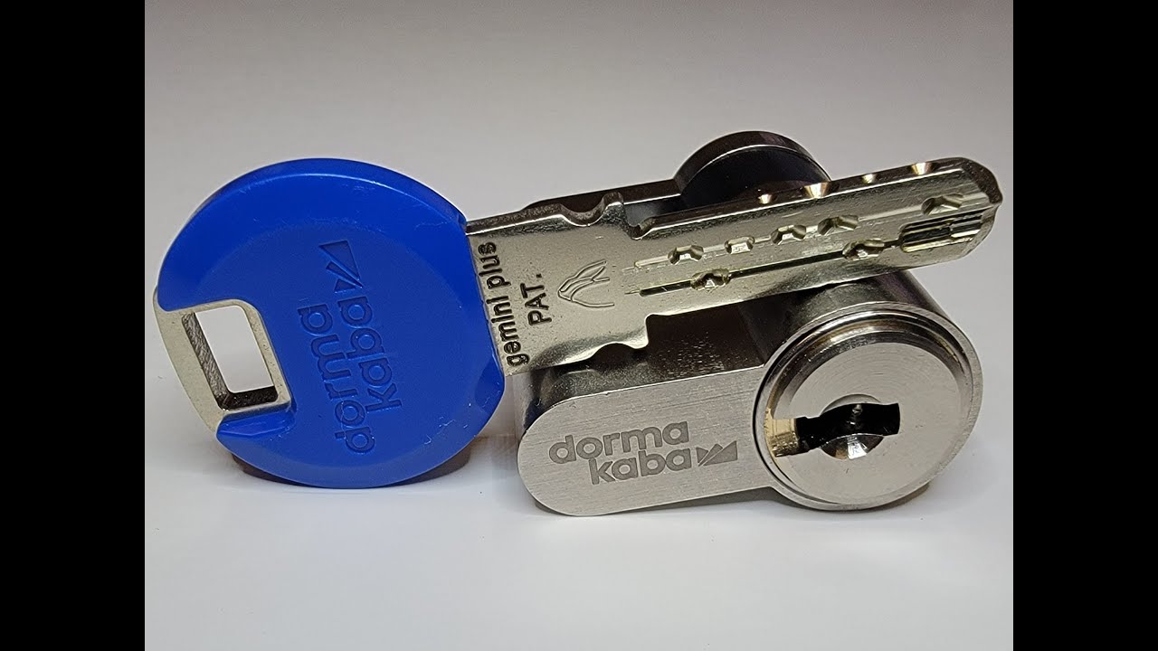 [L135] Dorma Kaba Gemini Plus Euro Cylinder Lock - pick and gut