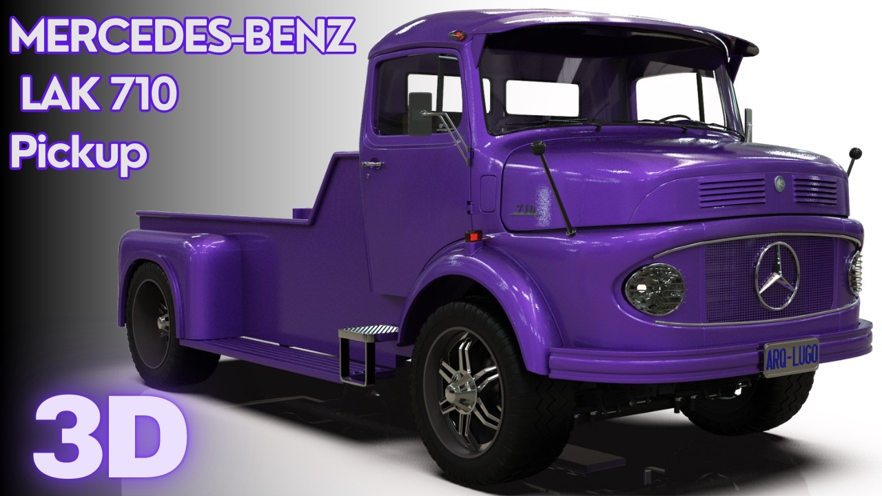 🚨 MERCEDES-BENZ LAK 710 4x4 CUSTOM PICKUP | BLENDER ✨