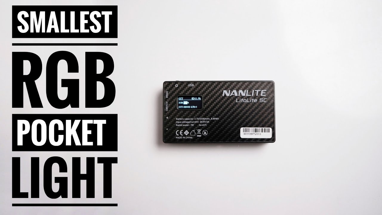 The Smallest RGB Pocket Video Light | Nanlite LitoLite 5C RGB Light Review