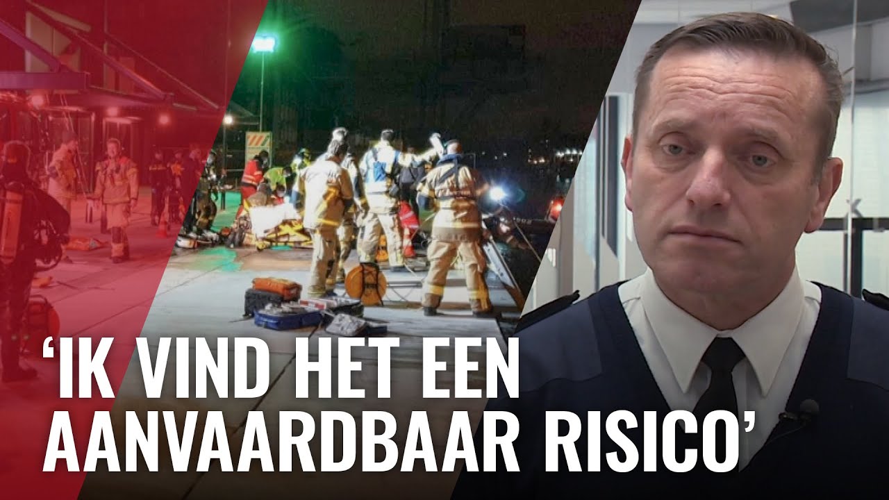 Brandweer reageert op dodelijk ongeval VOC-kade