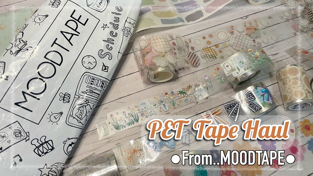 ✨ PET Tape & Washi tape Haul from MOODTAPE ✨