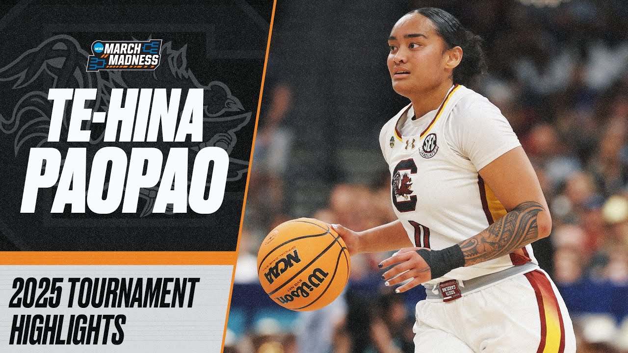 Te-Hina Paopao 2025 NCAA tournament highlights