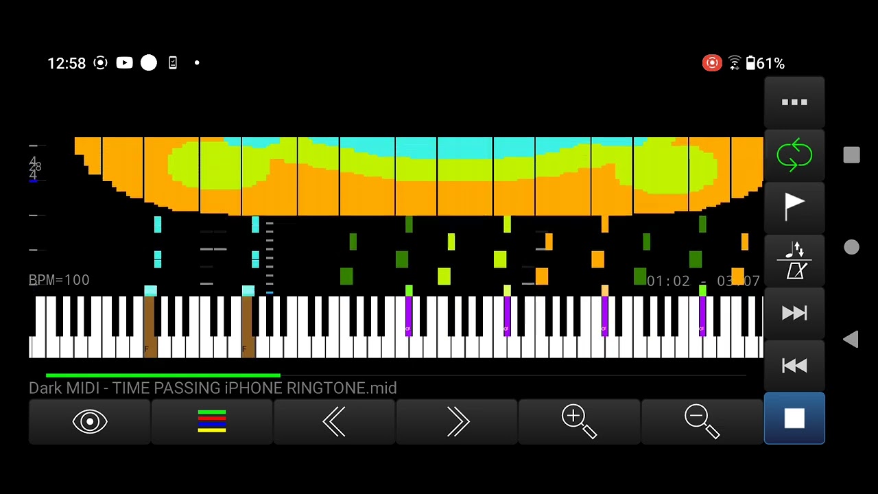 Dark midi TIME PASSING IPHONE RINGTONE