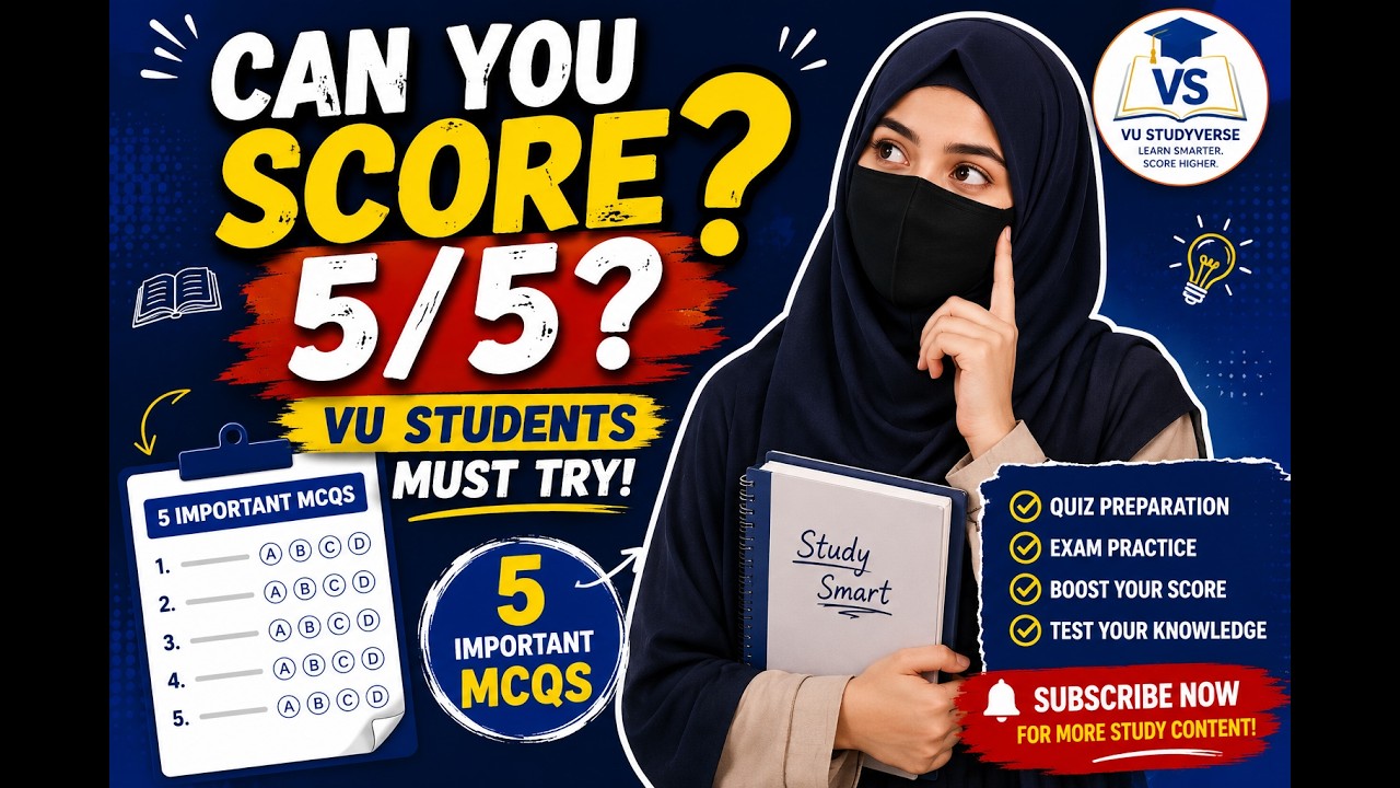 🔥 VU Quiz Challenge! Can You Get 5/5? 🤔Every VU Student Should Try! 🎓 #viral #fyp