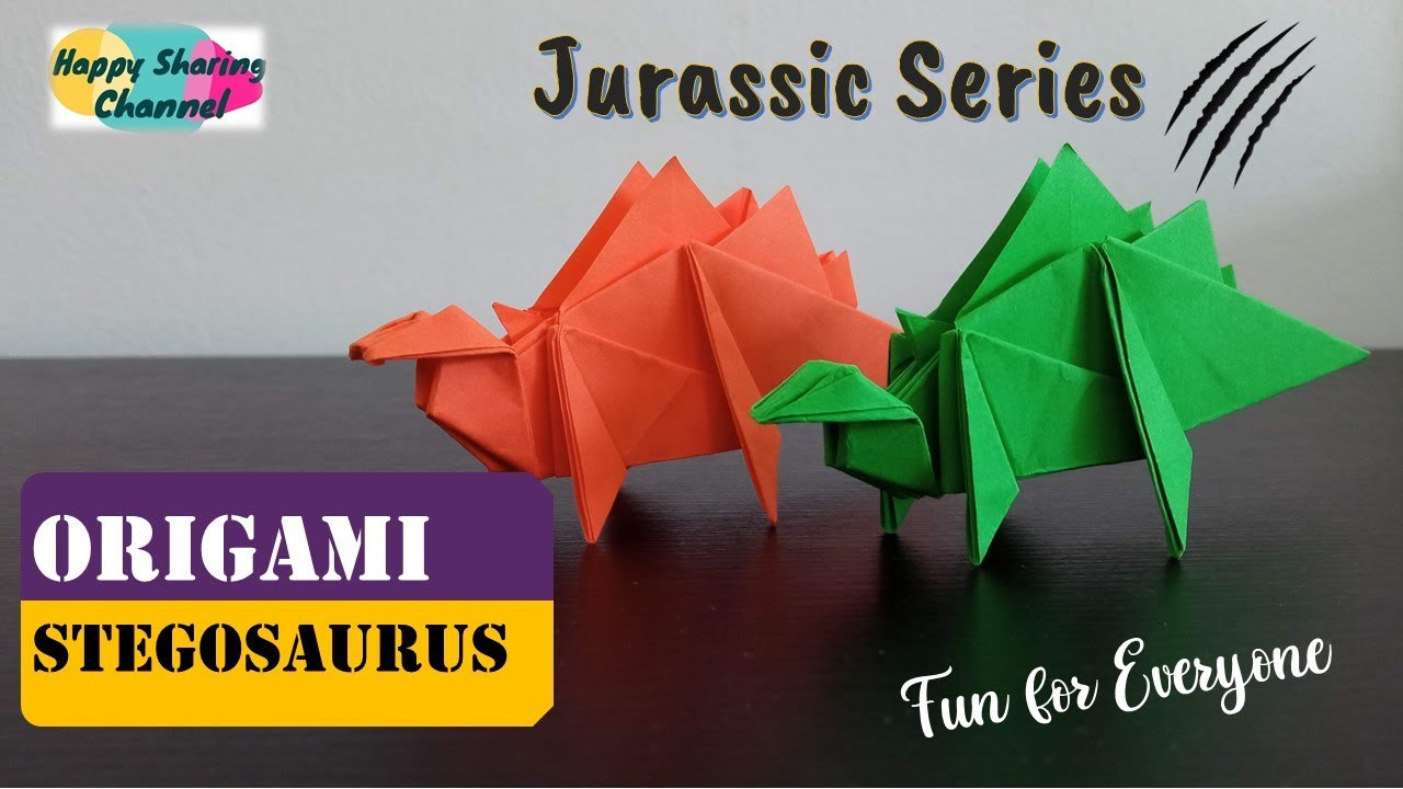 Origami Stegosaurus - Origami Tutorial for Everyone