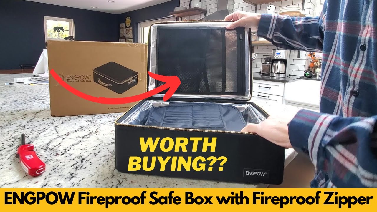 Worth It? ENGPOW Fireproof Safe Box with Fireproof Zipper, Hard Case Fireproof Document Box w/ Lock