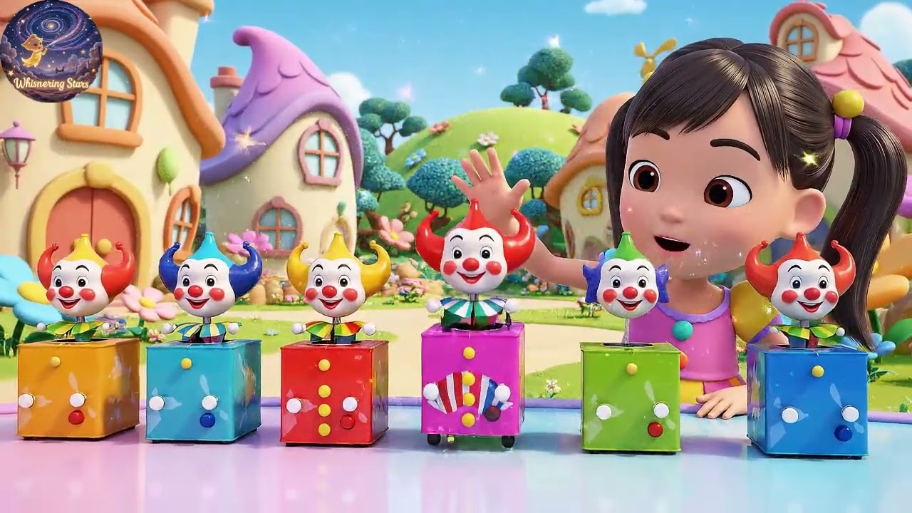 Six Petits Jouets Jack-in-the-Box Pop Pop | Chanson Surprise & Apprendre à Compter