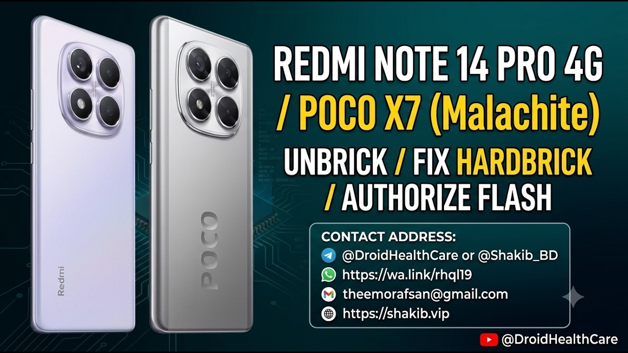 Poco X7 (Malachite) Unbrick | HardBrick Fix | DeadBootRepair | Authorize Flash