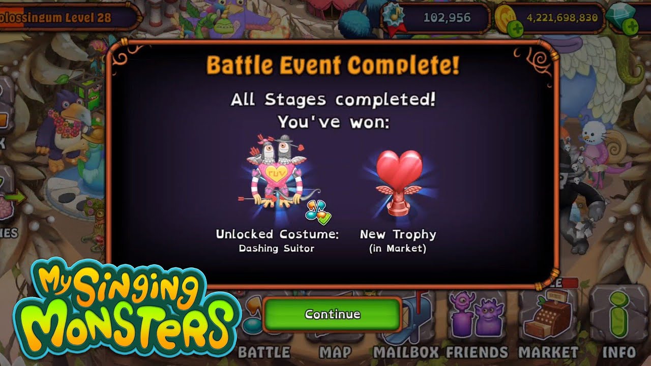 The Colossingum Quest - All's Fair in Love and Song (My Singing Monsters 4.1.3) Schmoochle MSM