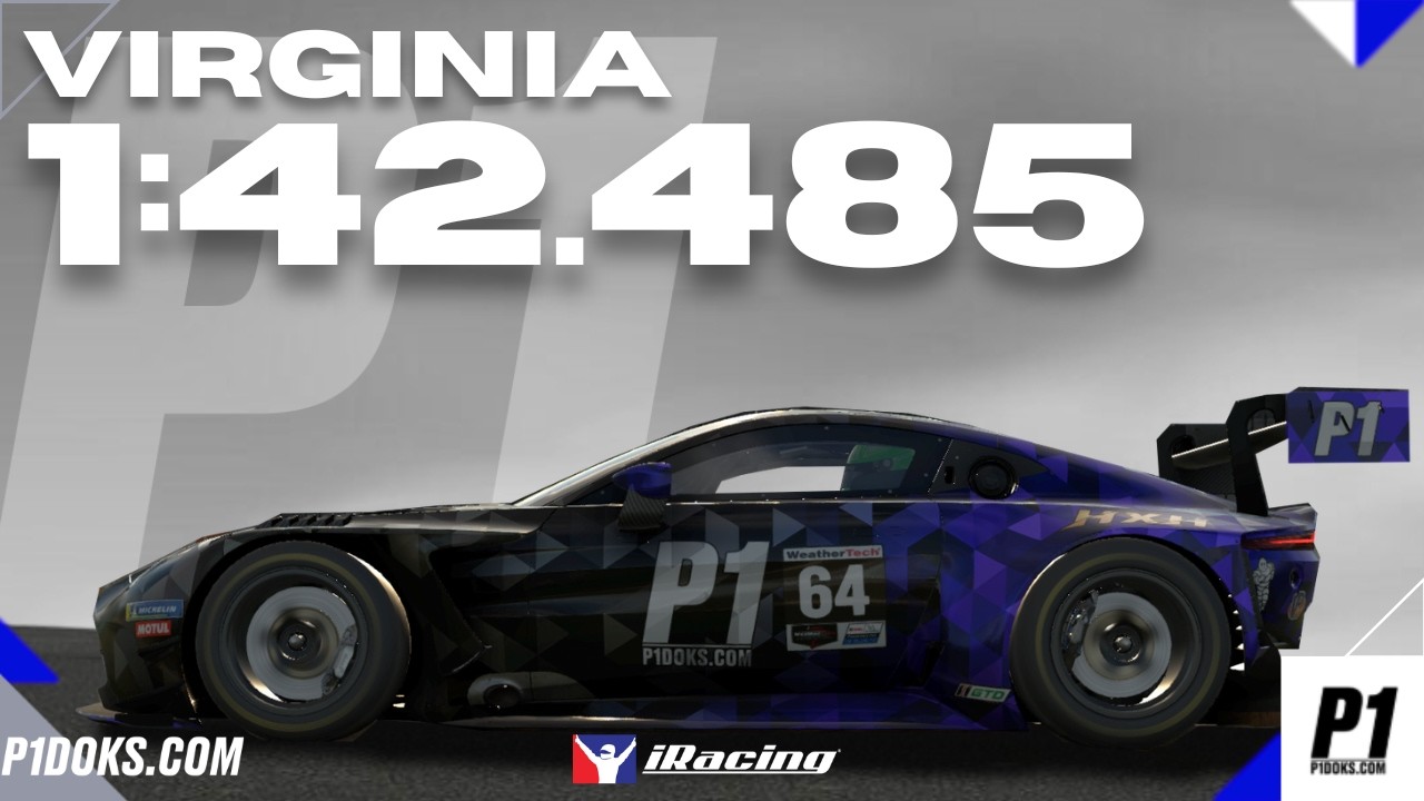 1:42.485 - AstonGT3 - VIR - GT Sprint Series -│P1DOKS.COM 26S1 WEEK 9