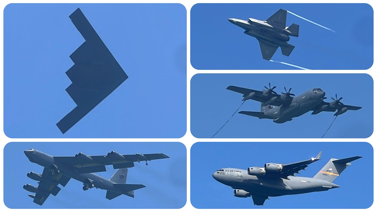 Miami Beach Airshow 2024 - B-1, B-2, B-52, C-130, C-17, F-35, F-15 + MORE!