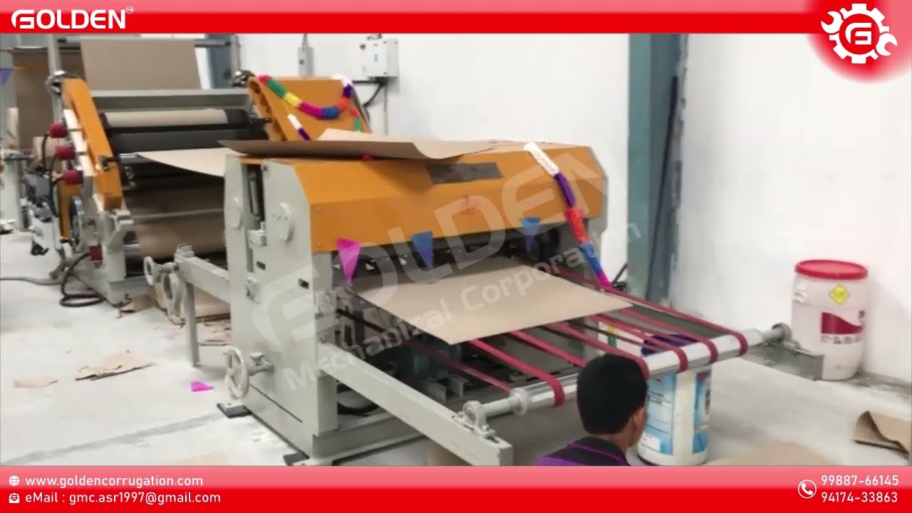 Semi automatic corrugated box making machine