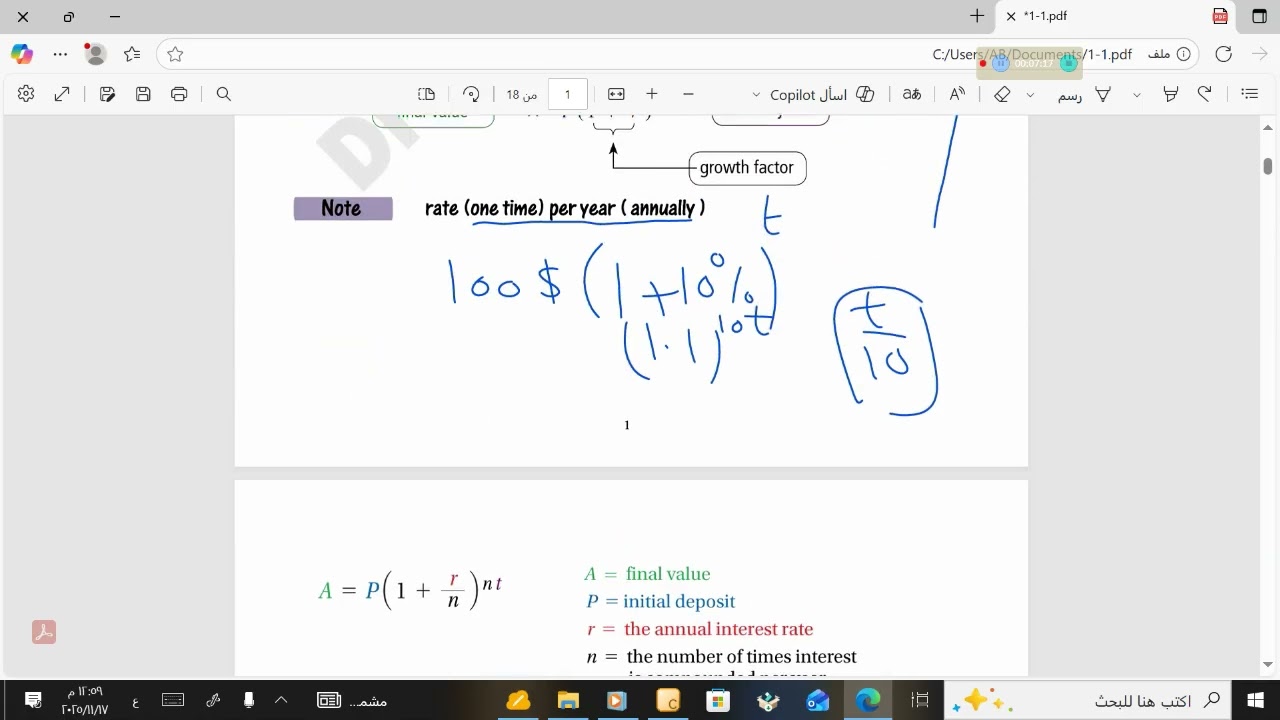 Revisions  on percent,complex