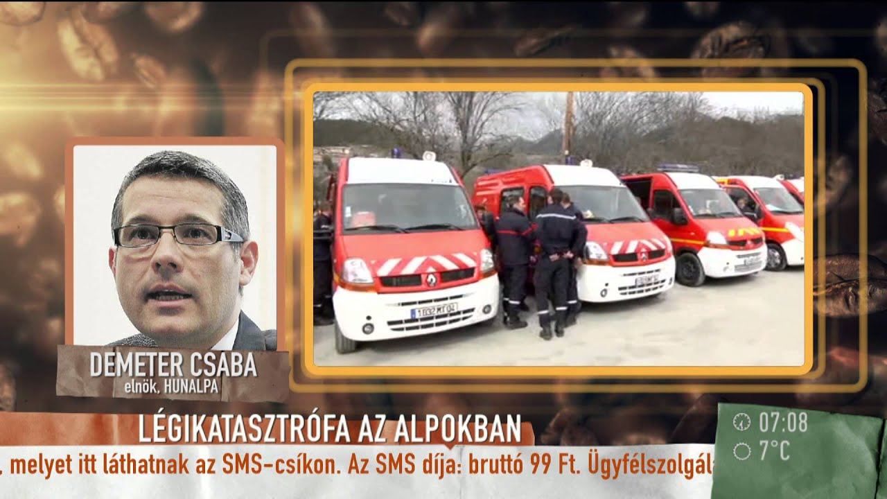 Légikatasztrófa az Alpokban - 2015.03.25. - tv2.hu/mokka