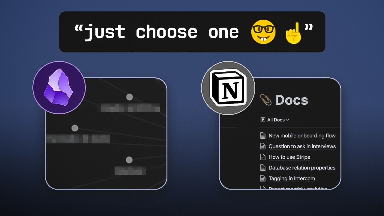 I’ve used Notion and Obsidian for years, which one is better?