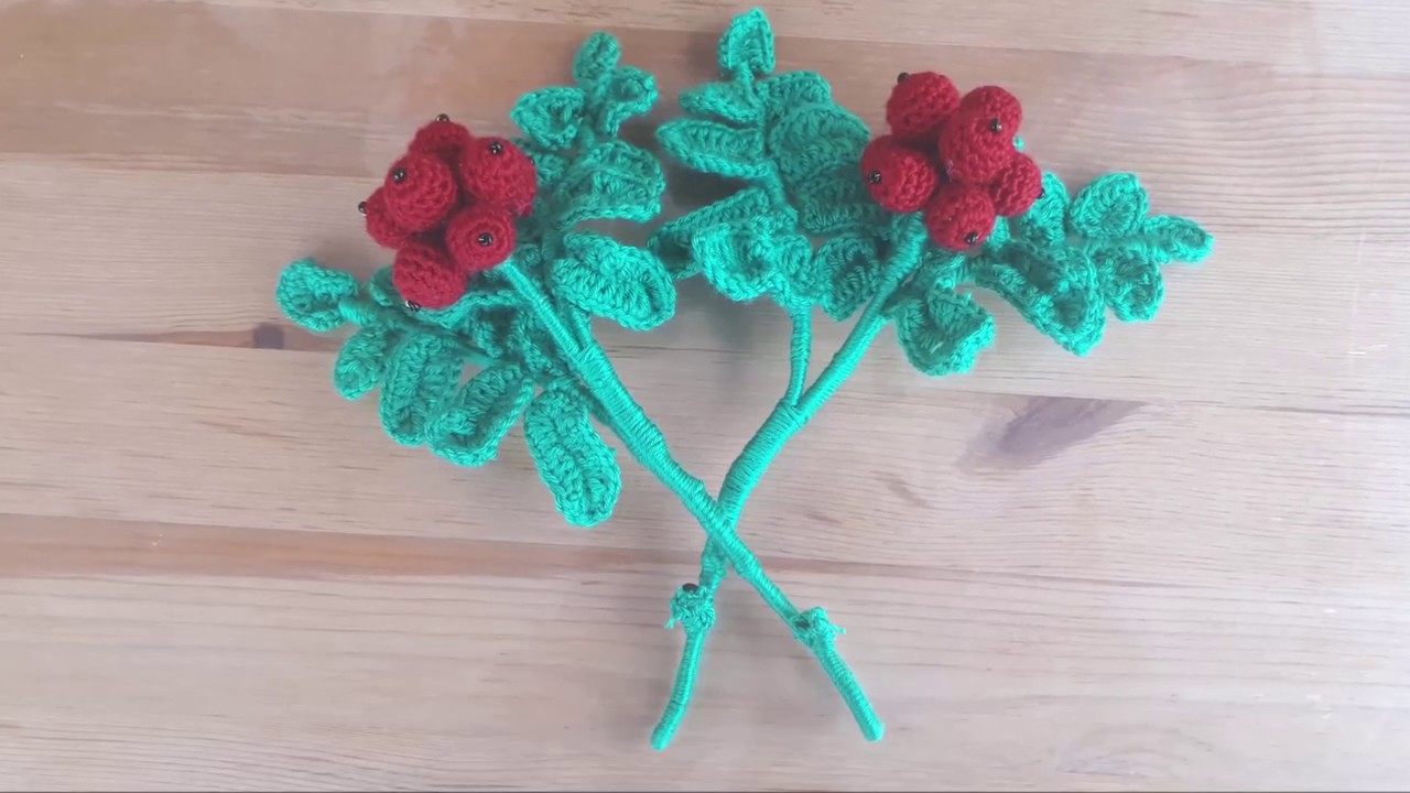 Kokina _ Yılbaşı Çiçeği Yapımı  _  Örgü Çiçek _  Knitting flowers