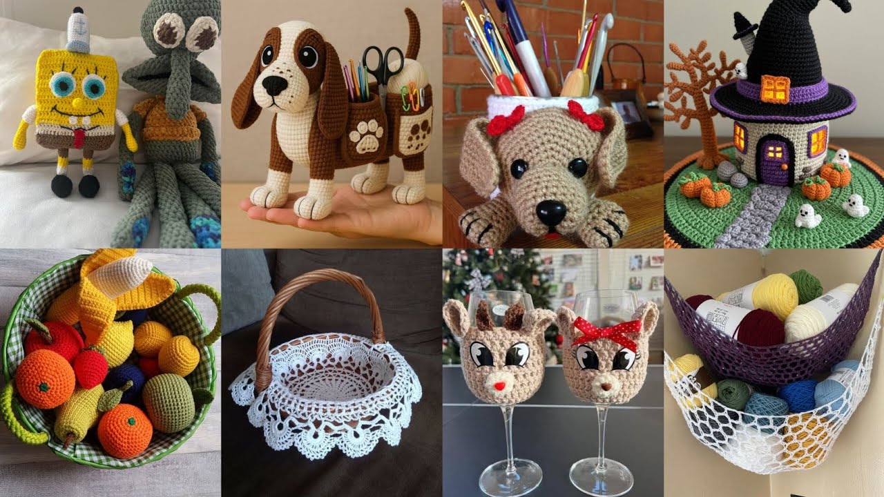 Most beautiful & attractive crochet handmade items and ideas part A 2025 