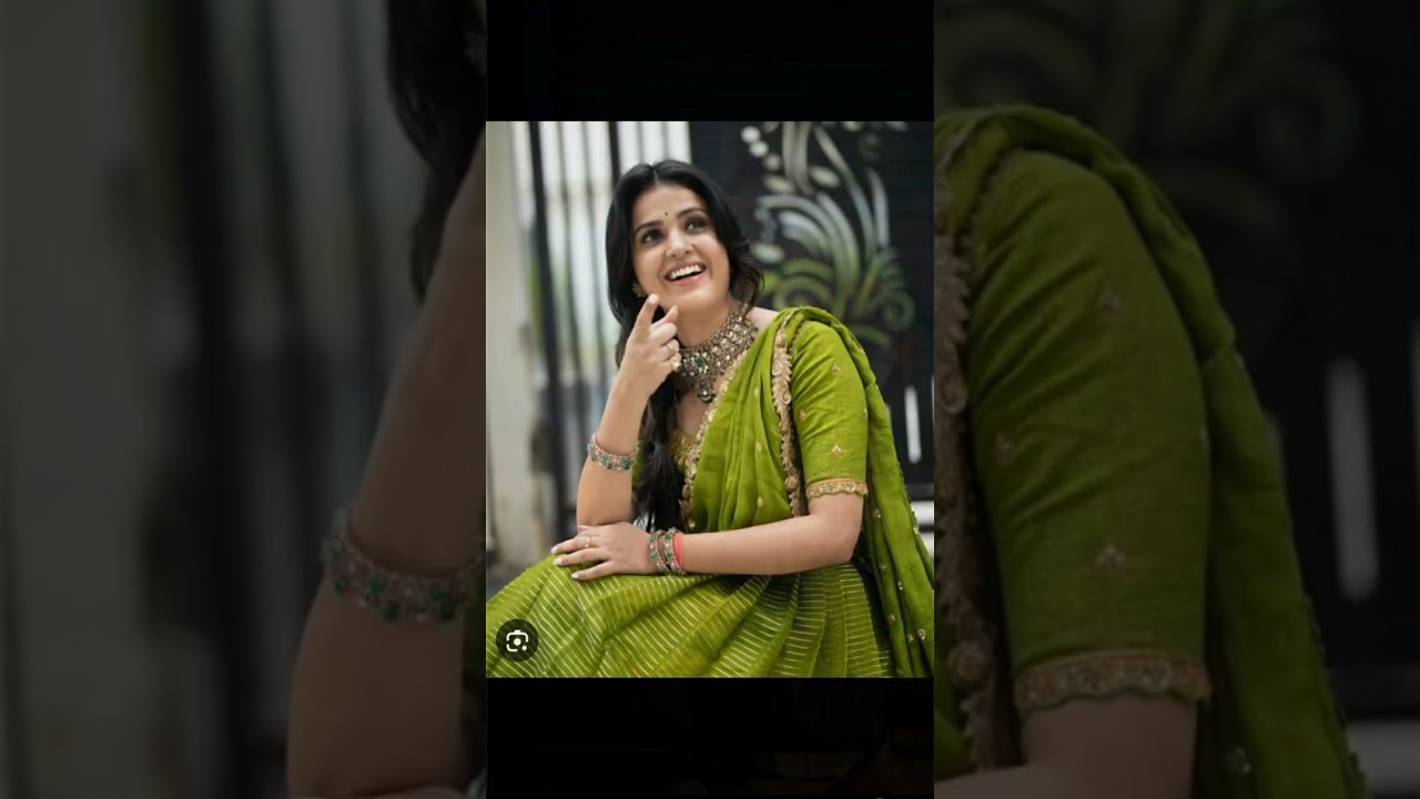 tanuja puttaSwamy 💖 traditional photo #viral #saree #fashion please like share comment and subscribe