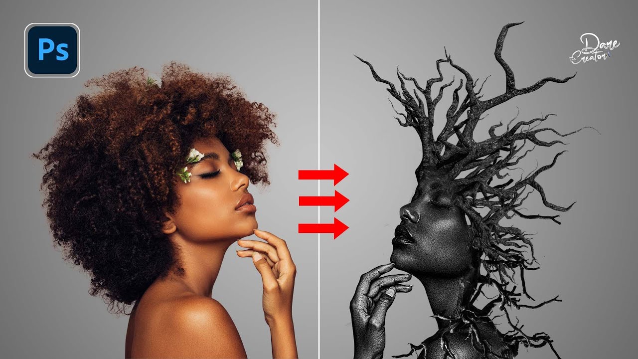 How Create Surreal Human Tree Portrait | Photoshop Tutorial