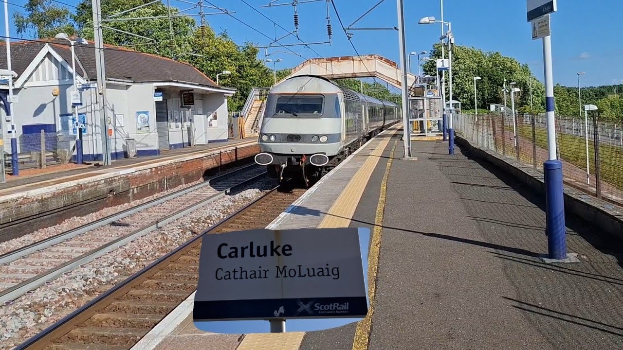 Trains at Carluke (10/6/25) WCML