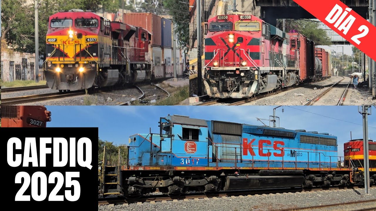 UNA RELIQUIA DE FERROCARRILES NACIONALES DE MEXICO! TRENES FERROMEX Y CPKC POR MONTÓN | CAFDIQ DÍA 2