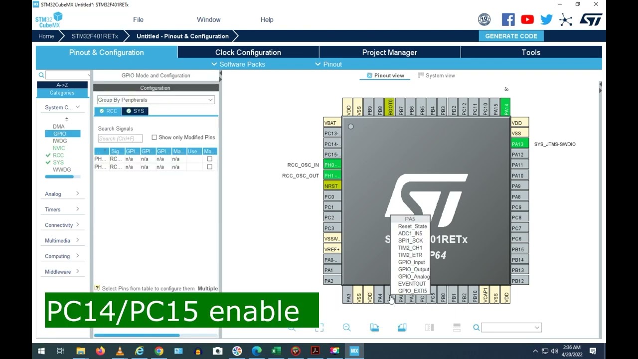STM32CubeMX and STM32CubeIDE for toggle LED how to with STM32F4xx Nucleo Board coding5
