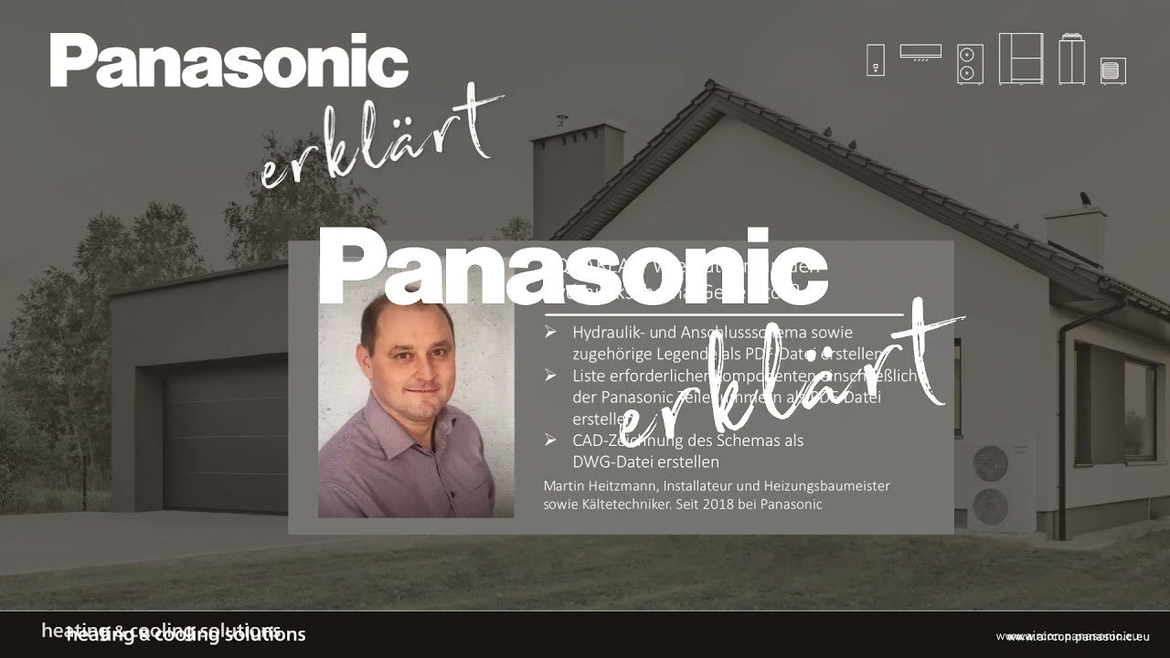DE – Panasonic erklärt_AQUAREA - Wie nutzt man den Hydraulikschema-Generator?