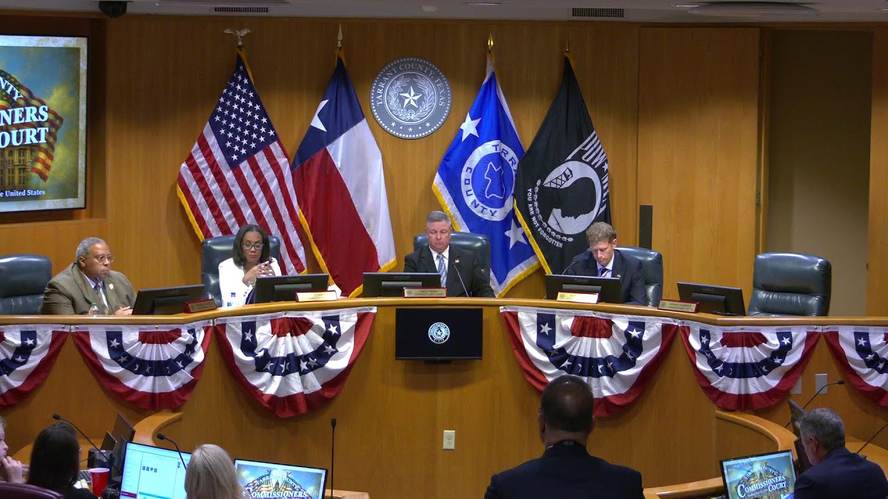 Tarrant County Commissioners Court: June 9th, 2026.