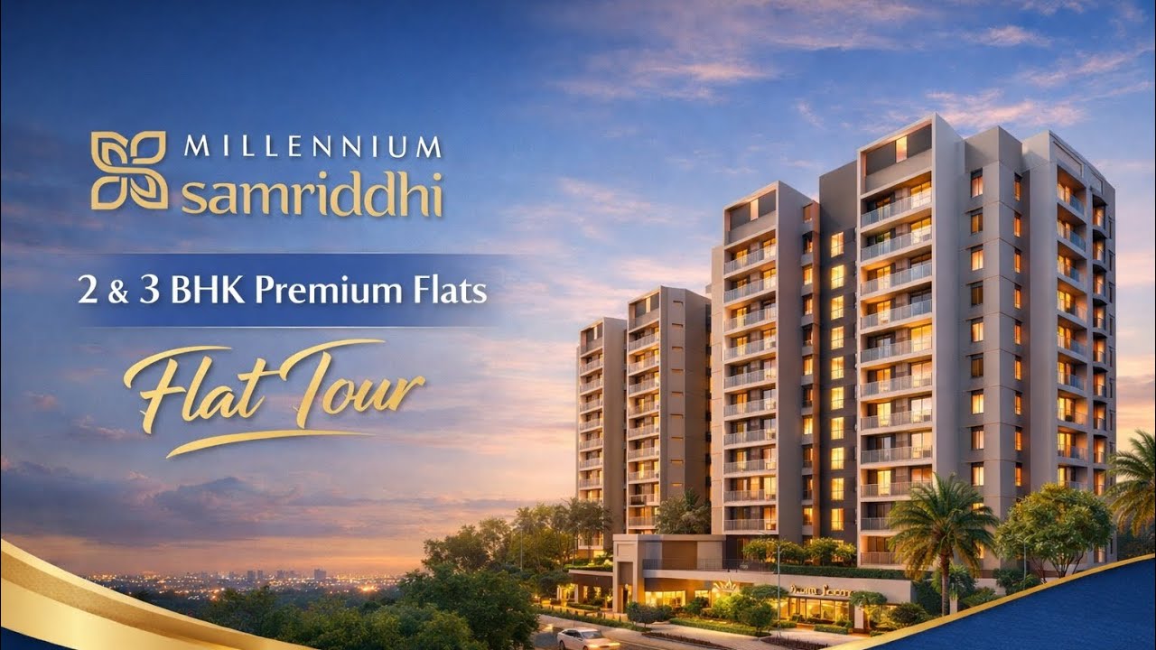 Millenium samriddhi |Most premium 2&3Bhk homes in Punawale 🏡
