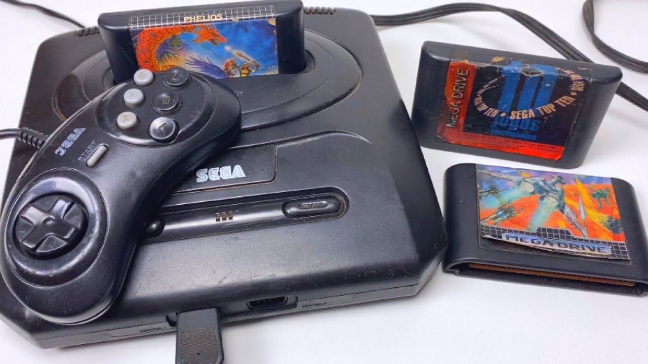 TESTE DA CAÇADA: MEGA DRIVE 3 e JOGOS ORIGINAIS DA SEGA da FEIRA DO ROLO