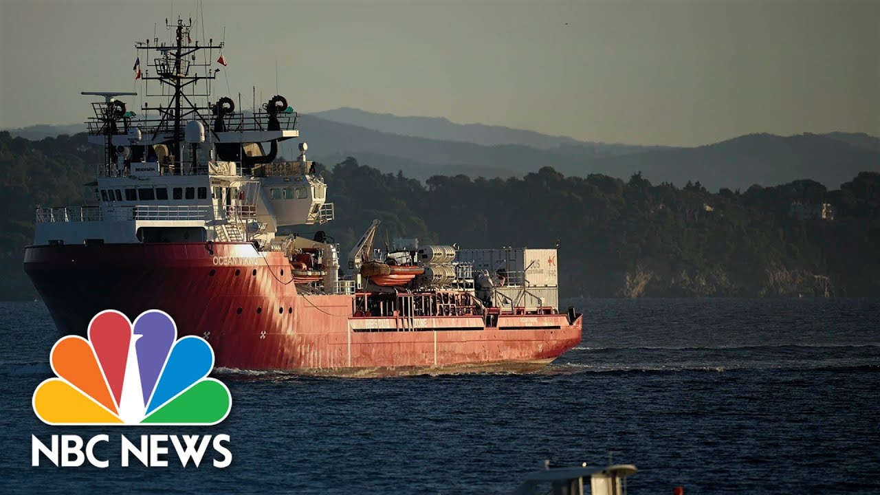 Ocean Viking Humanitarian Rescue Ship Arrives In Toulon, France