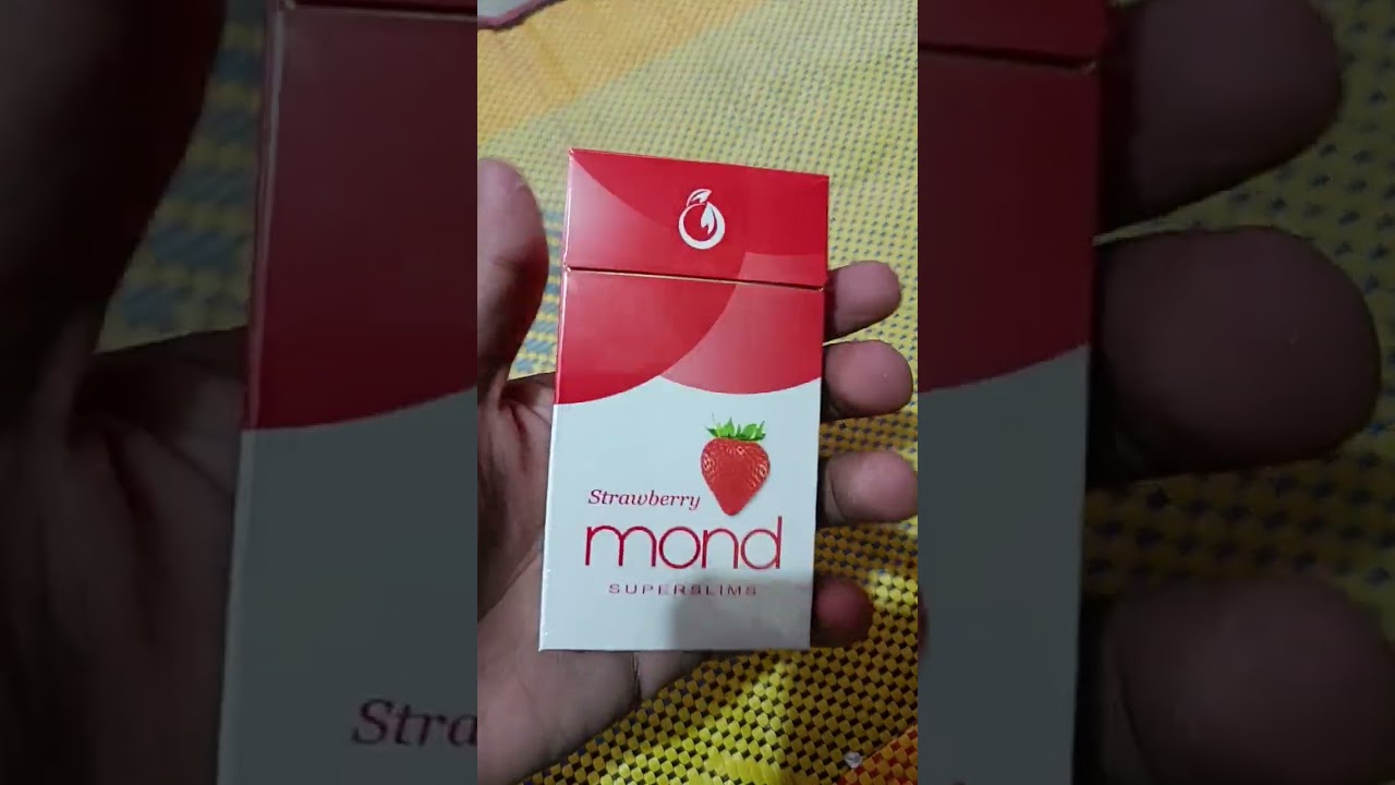 Mond strawberry superslim cigarette from UAE #shorts #mond #cigarette