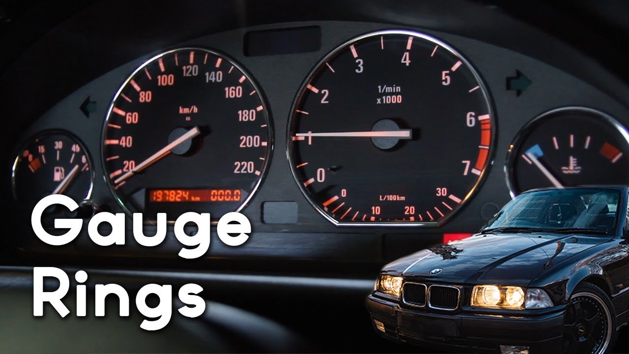 How to Install Gauge Rings on a BMW E36 (318iS)