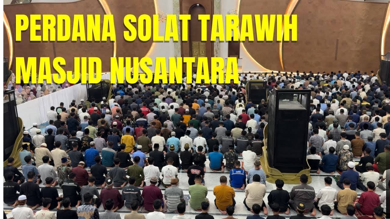 Perdana Solat Tarawih di Masjid Nusantara bersama Dian Rana #Dianrana 
