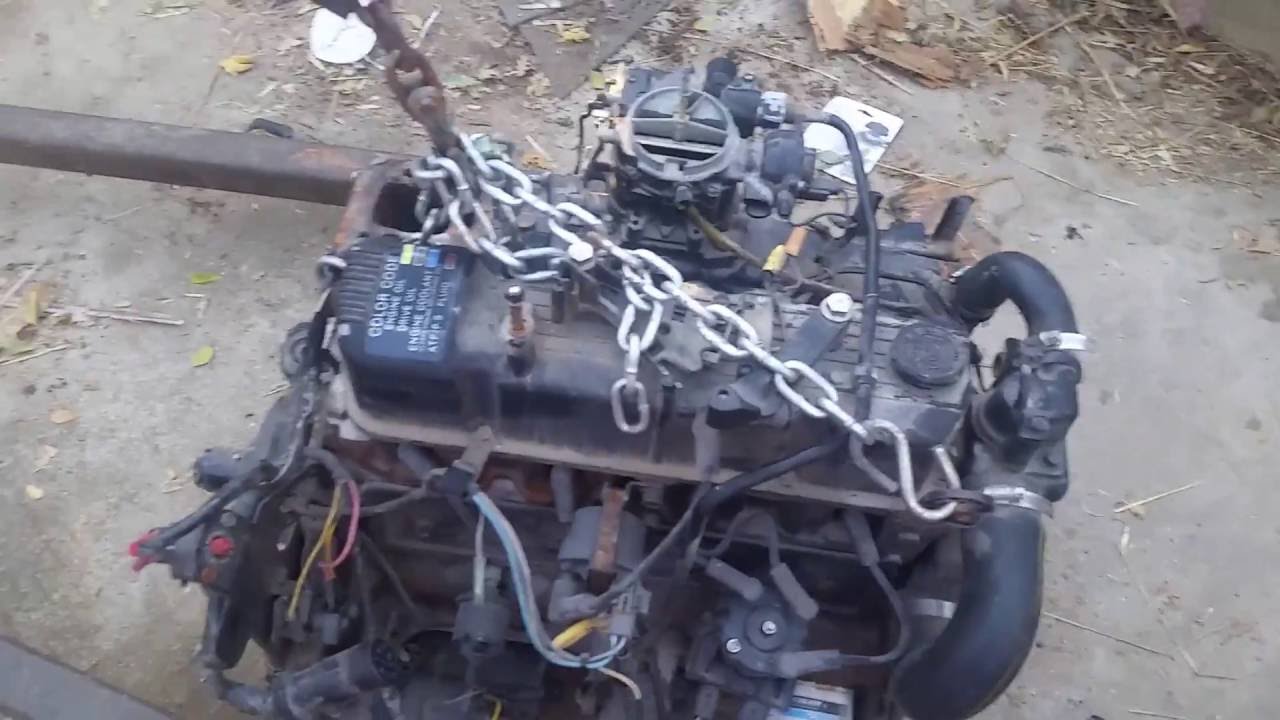 Снятие двигателя Mercruiser 3,0 л с байлайнера 94 года.