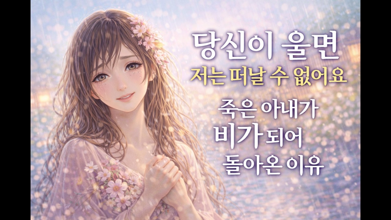 "당신이 울면 저는 떠날 수 없어요" 죽은 아내가 비가 되어 돌아온 이유  [비의 신부]