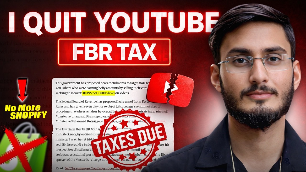 No More Videos Due To FBR Tax😔| Pakistan New Tax on YouTubers (2026)