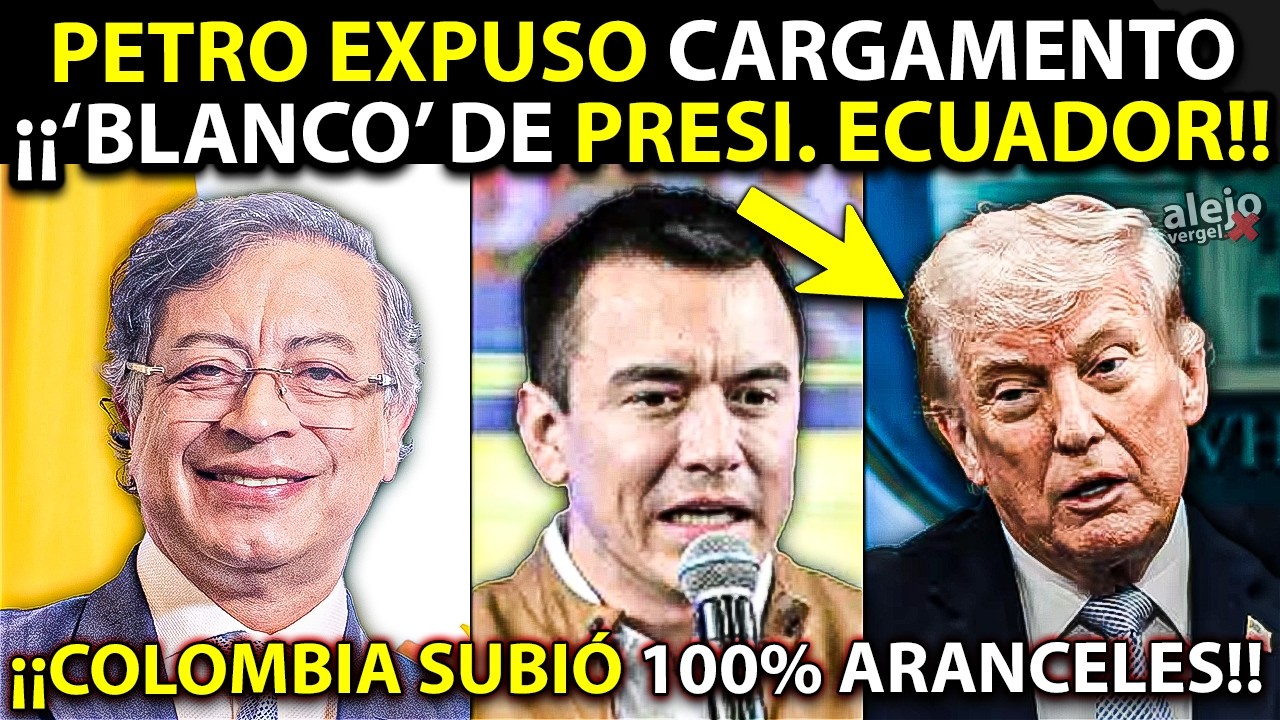 🚨TRUMP USA A NARCO ECUADOR PARA GOLPEAR A PETRO. Llam&oacute; a Embajadora Urgente y sac&oacute; Cargamento Noboa