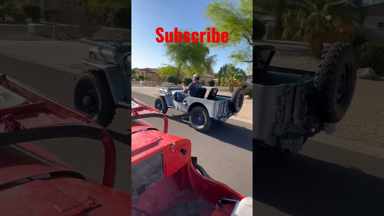 The newest Willys Jeep to our fleet of flat fenders a 1952 M38 