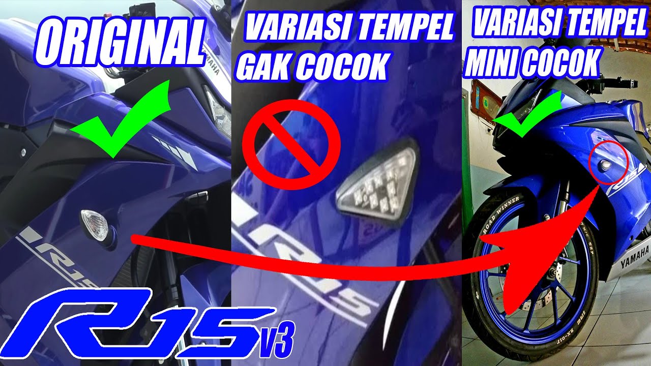CARA PASANG LAMPU SEIN TEMPEL R15V3 TANPA BUKA FAIRING