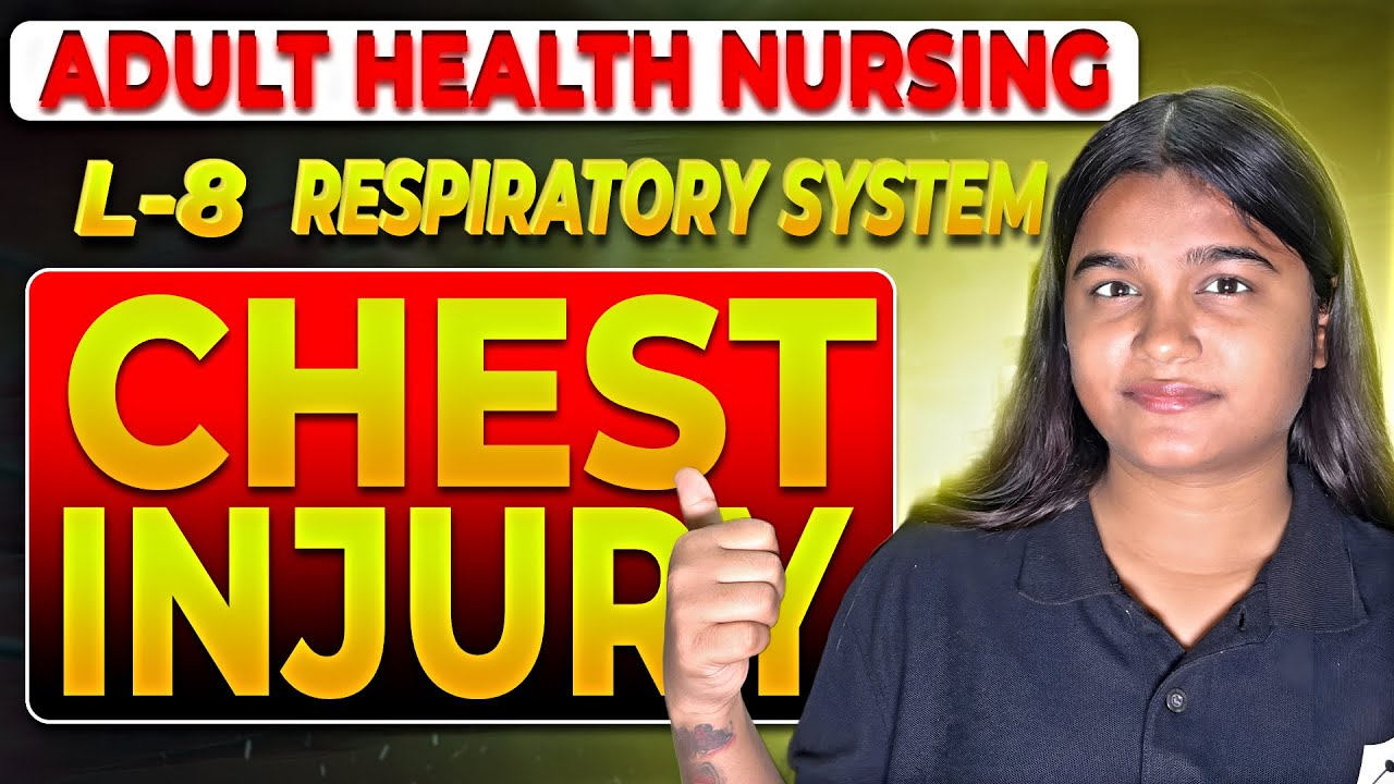 Chest Injury || L-8 ||Respiratory System || Adult Health Nursing || Bsc Nursing || Examark 