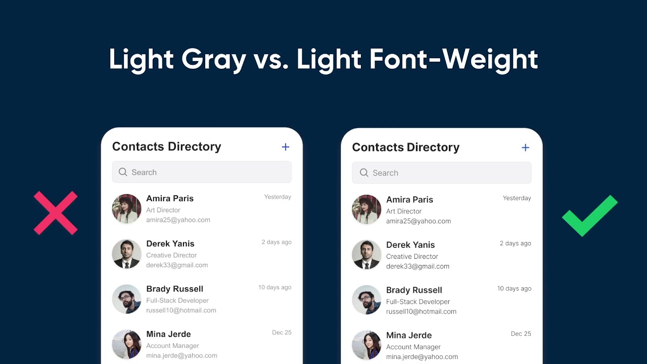 How Font-Weight Improves Text Readability