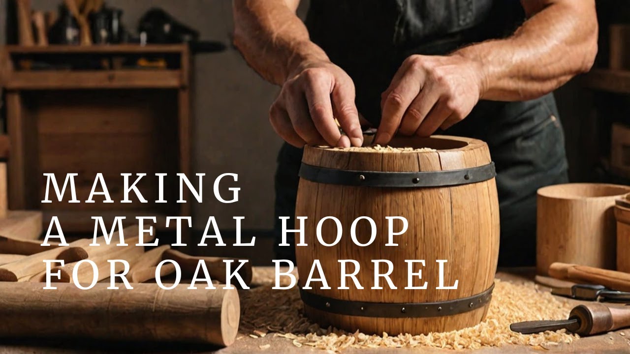 How to Make a Metal Hoop for Oak Barrel | A Whiskey Barrel DIY