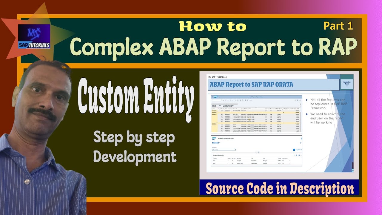 Part 1: Complex ABAP Report to RAP